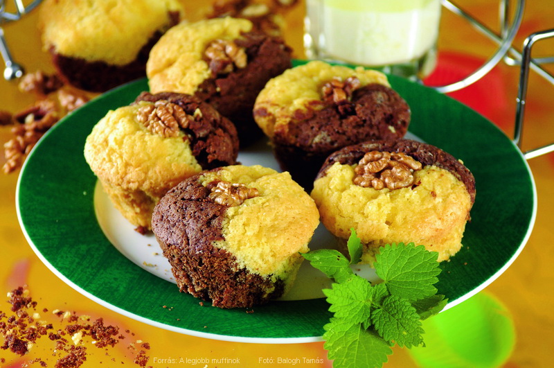 Kétszínű muffin