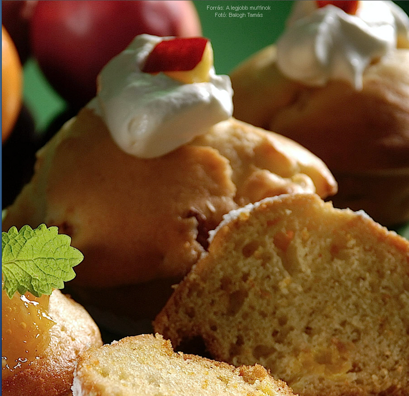 Őszibarackos, nektarinos muffin