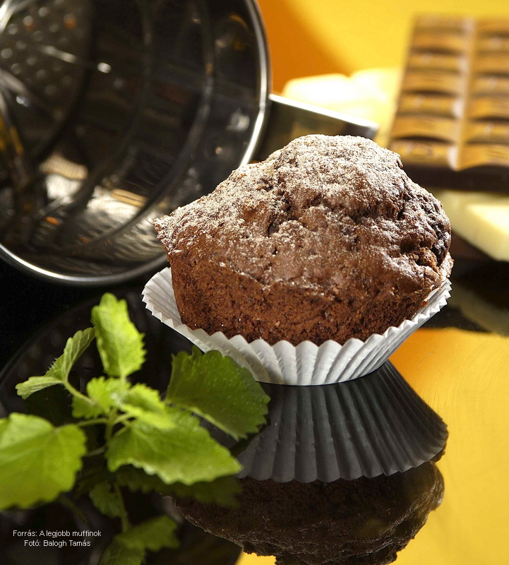 Csokis, kakaós muffin   