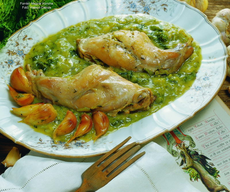 <!--:hu-->Fokhagymás, kelkáposztás nyúlcombok<!--:-->