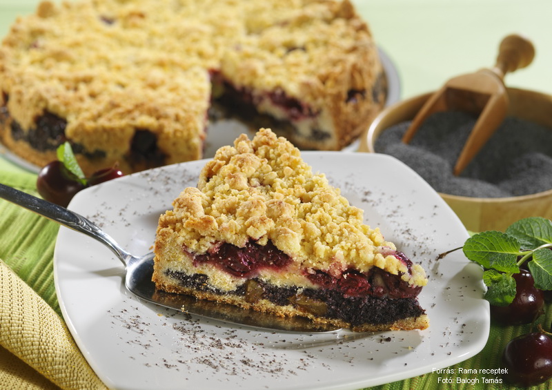 <!--:hu-->Mákos, meggyes morzsatorta<!--:-->
