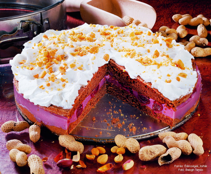 <!--:hu-->Mogyorós, meggyes torta<!--:-->