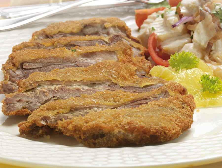 <!--:hu-->Rántott báránymell kondorosi burgonyasalátával (krumplisalátával) –  készítette Nemeskövi Dénes mesterszakács<!--:-->