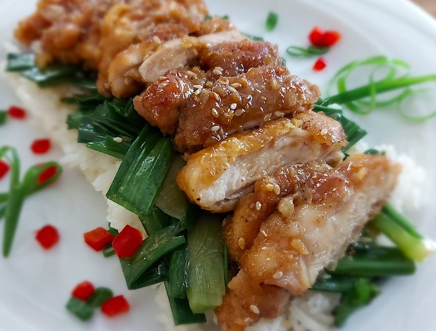 <!--:hu--> Teriyaki csirke (sült csirkecomb japán módra)<!--:-->