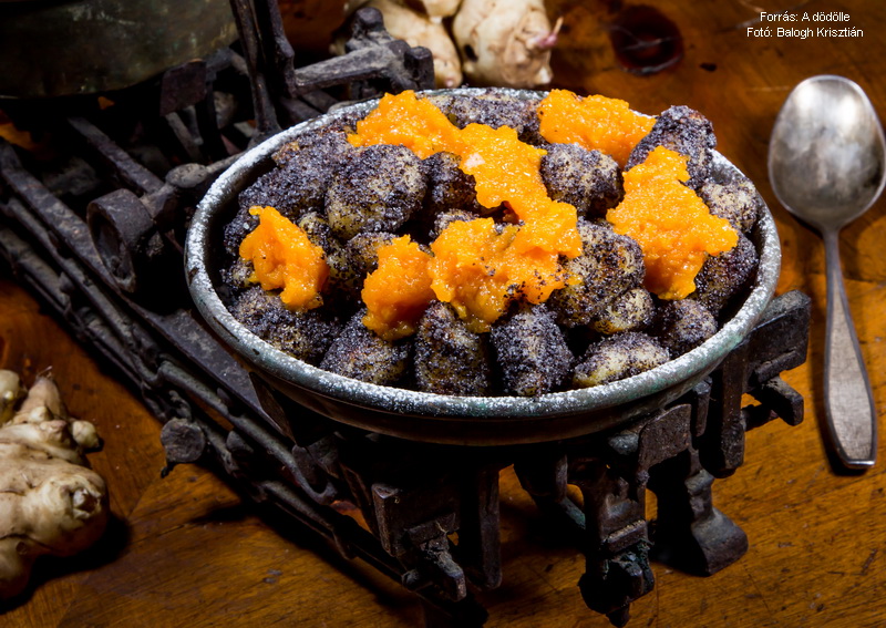 <!--:hu-->Csicsókás dödölle mákba hempergetve, virágmézes sütőtöklekvárral  –  készítette Prikryl József mesterszakács<!--:-->