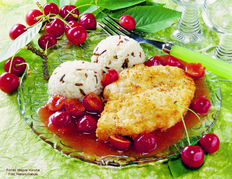 <!--:hu-->Kókuszbundás csirkemell cseresznyemártással <!--:-->