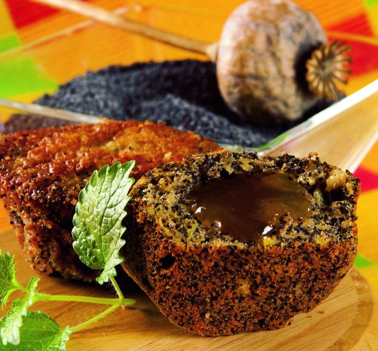 <!--:hu-->Mákos, csokoládés, lekvárral töltött muffin<!--:-->