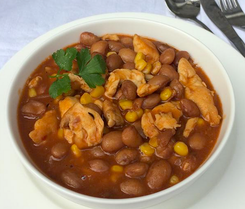 <!--:hu-->Mexikói csirkeragu (babbal, kukoricával)<!--:-->