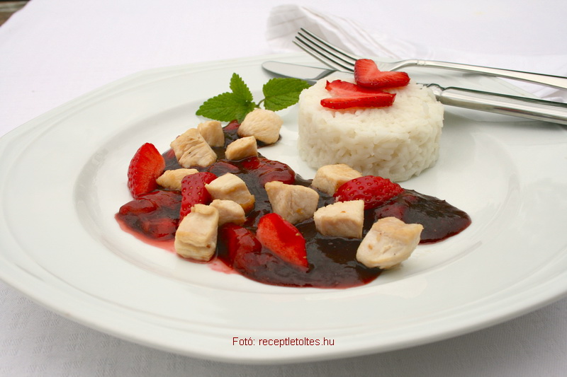 <!--:hu-->Pirított csirke boros, mustáros eperöntettel<!--:-->