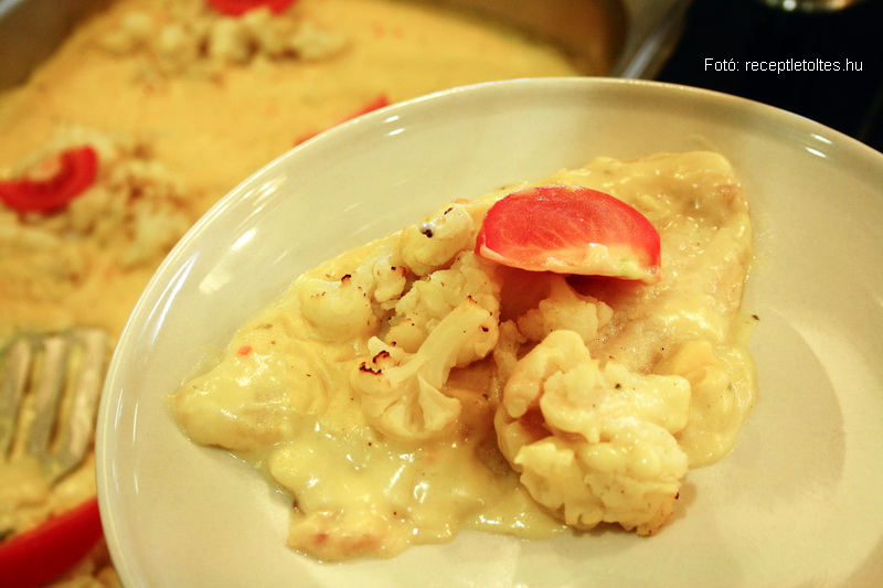 <!--:hu-->Tengeri halfilé karfiollal, mustáros mártásban<!--:-->