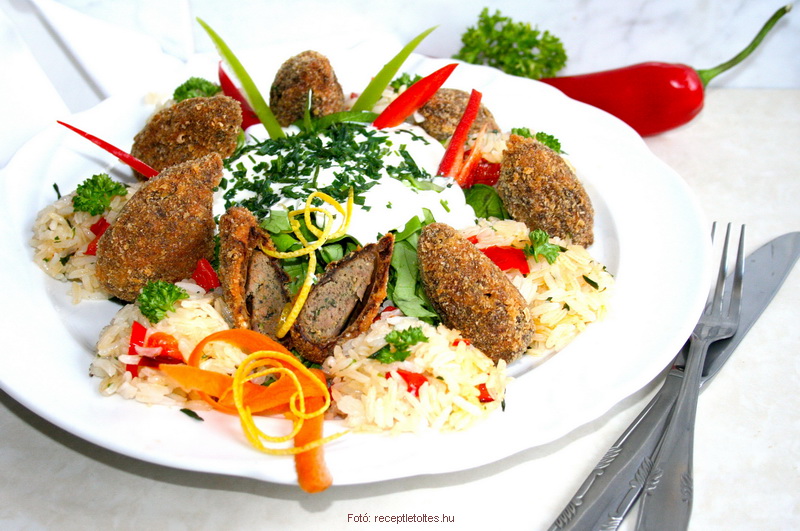 <!--:hu-->Csirkemájjal töltött rántott kucsmagomba kápiás rizzsel  –  készítette Csigó János mesterszakács<!--:-->