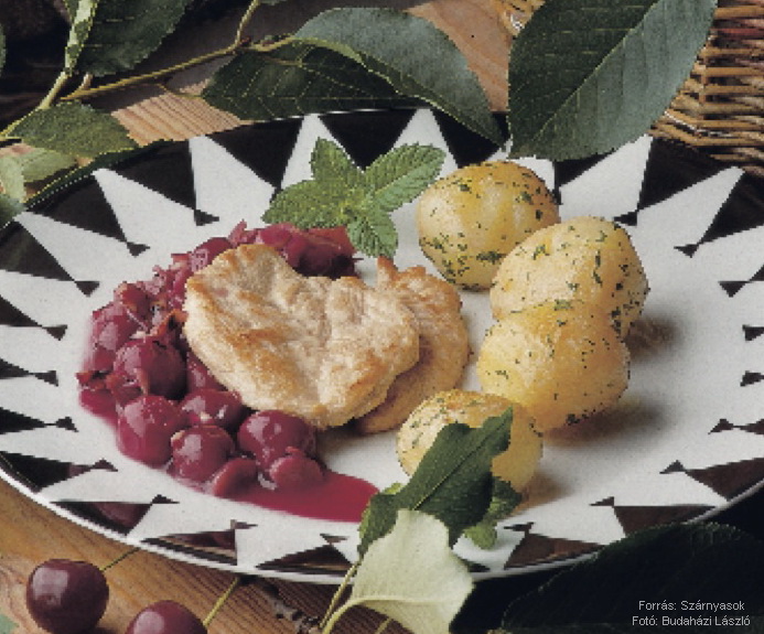 <!--:hu-->Gyöngytyúkmell roston, mandulás meggymártással<!--:-->