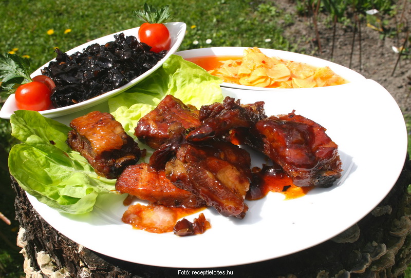 <!--:hu-->Ínyenc oldalas csípős gyömbérrel, és szójás júdásfülgombával  –  készítette Csigó János mesterszakács<!--:-->