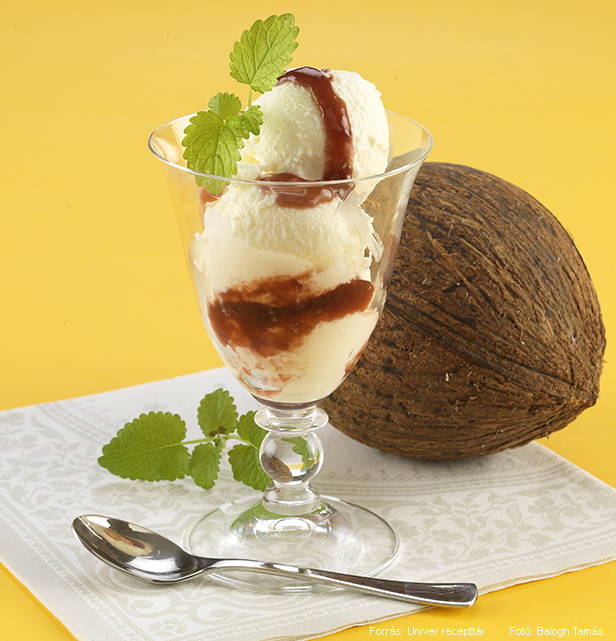 <!--:hu-->Házi kókuszfagylalt meggyöntettel <!--:-->
