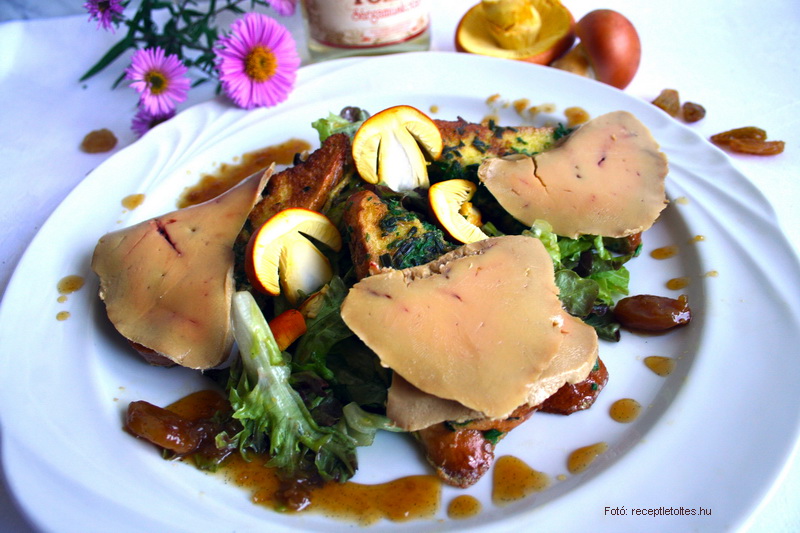 <!--:hu-->Libamáj carpaccio, mézes-mazsolás császárgalóca salátával  –  készítette Csigó János mesterszakács<!--:-->