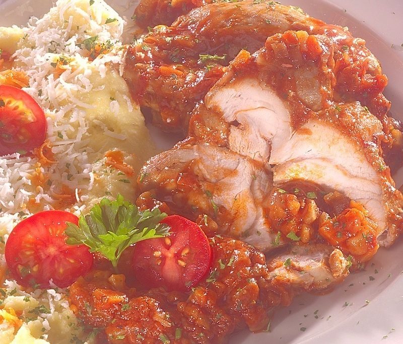 <!--:hu-->Paradicsomos csirkecomb parmezános polentával<!--:-->