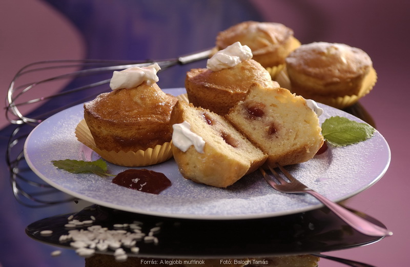 <!--:hu-->Rizses, lekvárral töltött muffin<!--:-->