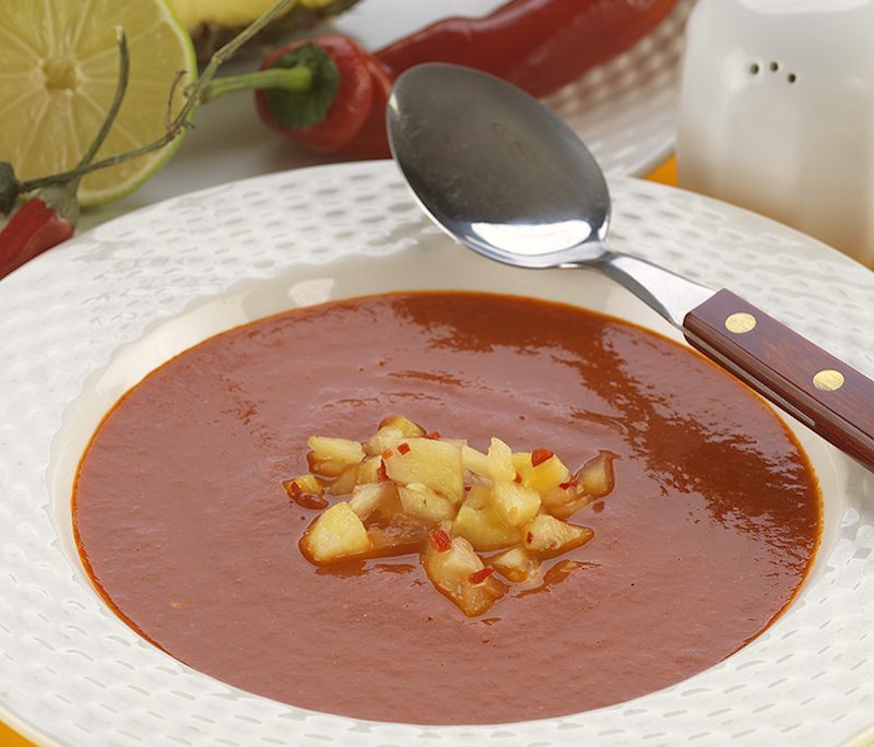 <!--:hu-->Sültpaprika-krémleves csípős ananásszal <!--:-->
